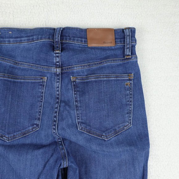 Madewell Jeans Womens 37 Blue High Rise Skinny Medium Wash Button Fly Stretchy - Picture 5 of 13